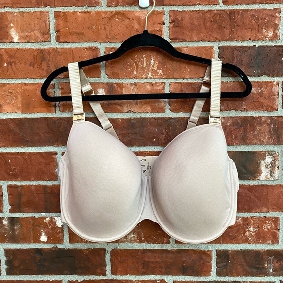 ThirdLove Womens 42G 24/7 Classic Nursing Bra Front Snap Adjustable Beige Nude - Picture 8 of 8